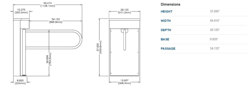 LC150 ADA Swing Gate | Affordable ADA Compliant Pedestrian Gate | USA